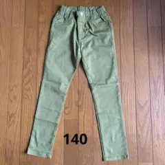未使用 140㎝ BREEZE ロングパンツ ストレッチパンツ カーキ