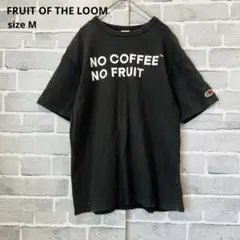 フルーツ　NO COFFEE コラボ Tシャツ 黒 M C946のサムネイル