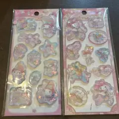 My Melody キラキラウォーターシール 2シートセット