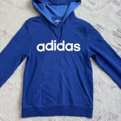 adidas neo ネイビー フード付きパーカー