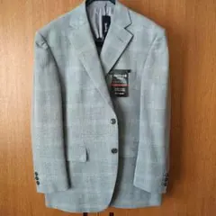 CAFE SOHO グレー チェック柄 ビジネスジャケット