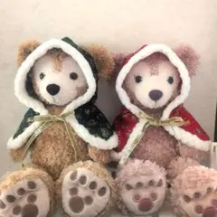 ハンドメイド コスチューム クリスマスポンチョ2色セット ダッフィーシェリーメイ