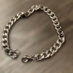 【766】新品 シルバー色 チェーンブレスレット
