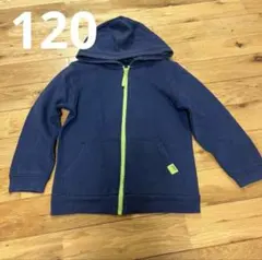 120 GAP 紺　パーカー　 フード付　 ギャップ　gap kids ネイビー