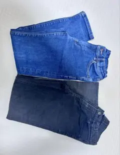 UNIQLO ブラックパンツ ＆デニム 2枚セット　サイズ140
