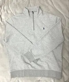ポロラルフローレン　ハーフジップスウェット　XL グレー　トレーナー