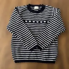 petit main ストライプセーター 100