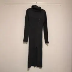 GRL タートルネックニットワンピース S