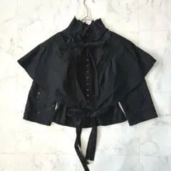 未使用 あちゃちゅむ レース ブラウス チュールドッキングフラワーレースキャンディースリーブブラウス