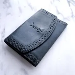 抹*)様 【希少✨️】YSL(イヴサンローラン) ラムレザー5連キーケース ブラ
