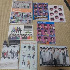 Snow Manグッズまとめ売りセット　ステッカー　非売品ミニファイル　会報誌