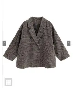 グレンチェックツイードジャケット