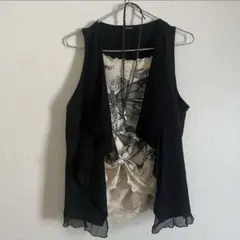 ノースリーブ カーディガン フェアリーグランジ