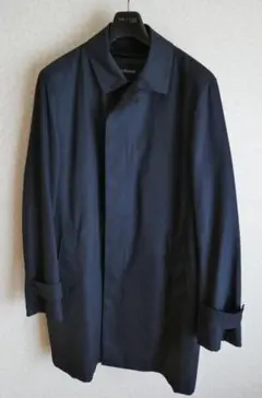 【美品】【お買い得！】NEW YORKER　トレンチコート　ネイビー　LLサイズ