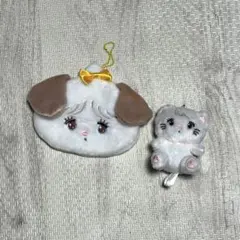 【新品・未使用⭐︎】mikko ガチャガチャぬいぐるみキーホルダー フェイスポーチ