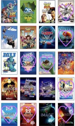 PIXAR ファブリックポスター　8枚セット