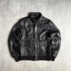 SP古着　ベロア　短丈　ボンバージャケット　A2フライトジャケット　ネイビーL. SP古着 ベロア 短丈 ボンバージャケット A2フライトジャケット