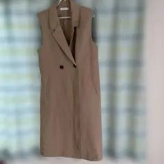 SENSE OF PLACE ベージュ ロングベスト