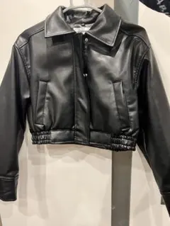 新品】ZARA sizeSフェイクレザージャケット YSL イヴサンローラン