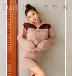 Darich マルチカラーニットミニワンピース MOC