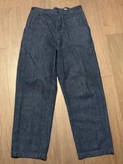 Comoli オーバーパンツ　ネイビー・インディゴ　サイズ２　22SS