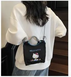 新品♡HELLO KITTY ショルダーバッグ ブラック