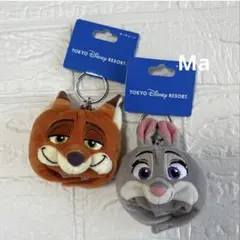 ディズニー　ニック　ジュディ　ズートピア　ファンキャップ　キーチェーン
