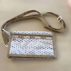 レスポートサックLeSportsac ドット柄 ショルダーウォレット