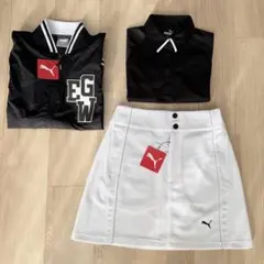 新品 73,700円 Sサイズ プーマゴルフ 3点 ジャケット セットアップ