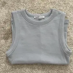 ZARA リブ編みタンクトップ Sサイズ