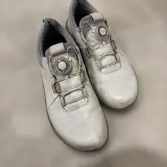 ECCO ホワイト ゴルフシューズ ダイヤル式