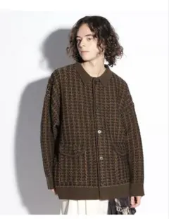 HARE ハイショクツイードシャツニット ハレのサムネイル