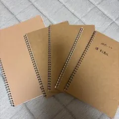 A4 B5 クラフト スパイラルリングノート 5冊セット seria セリア