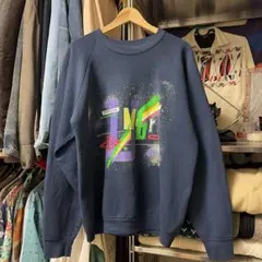 90s アンブロ スウェット トレーナー ネイビー ヴィンテージ ナス紺のサムネイル