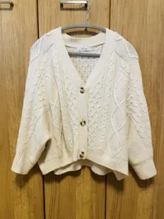 BACK NUMBER アイボリー カーディガン