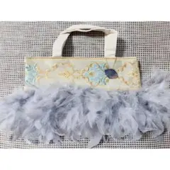 【未使用品】サハバイエリー　saha by elliee ハンドバッグ　ブルー系