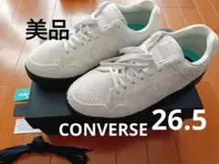 【美品】CONVERSE SKATEBOARDING スニーカー ホワイト 革のサムネイル