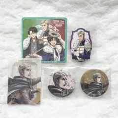 進撃の巨人 エルヴィン 缶バッジ アニーク 騎馬 エスクリ まとめ売り