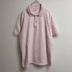 美品　UNIQLO ドライカノコポロシャツ　ピンク 大きいサイズ