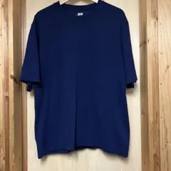 UNIQLO U ドライEXクルーネックTシャツ Lサイズ ネイビー