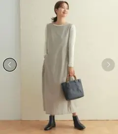 アーバンリサーチドアーズ　コットンピンタックジャンパースカート