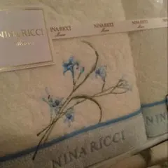 【新品未使用】ニナリッチ 日本製 フェイスタオル&ゲストタオル