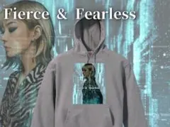 118 スウェットプルオーバーパーカー　ミックスグレー　女性