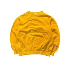 7AS4 Champion 無地スウェット　前V ロゴ刺繍　L 古着