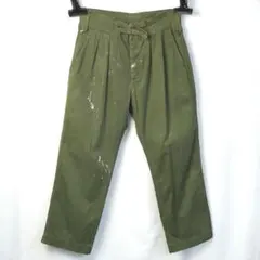 60s ビンテージ ミリタリー カナダ軍 グルカパンツ オリーブ ペンキのサムネイル