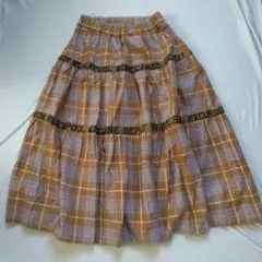 ヌ*ー様 LIME INC ライムインク TUNAGI ネルチェック ティアード