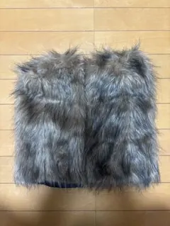 ブラウン系ファー レッグウォーマー