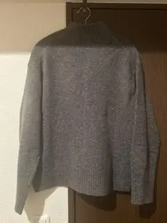 スフレヤーンモックネックセーター　GRAY S