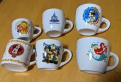ディズニースーベニアカップ６個セット