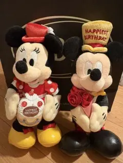 ミッキー ミニー 誕生日 バースデーぬいぐるみバッジ セット2019